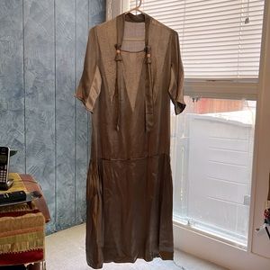 1920’s Flapper Silk Dress - Costume Halloween
